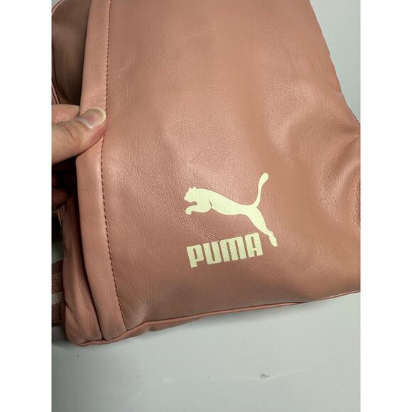 Puma medium to small pink backpack purse leather, 11x9x2.5 for girls & women - Picture 2 of 14